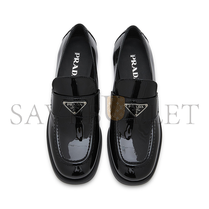 Pra*a patent leather loafers